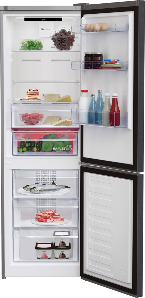 Beko RCNE366E70ZXBRN frigorifero con congelatore Libera installazione 323 L B Acciaio inossidabile