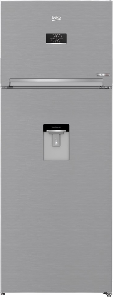 Beko RDNE455E40DXBN frigorifero con congelatore Libera installazione 406 L E Argento