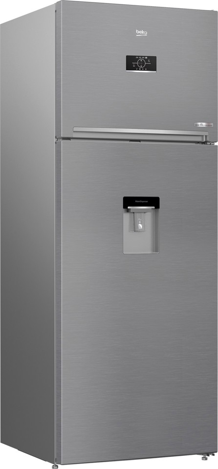 Beko RDNE455E40DXBN frigorifero con congelatore Libera installazione 406 L E Argento
