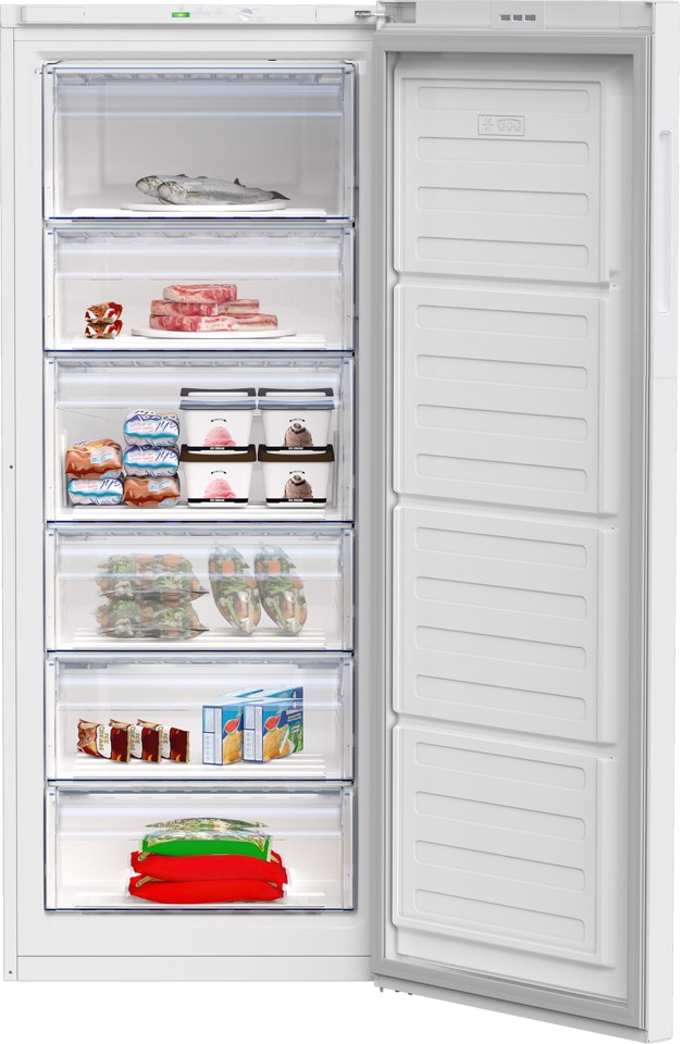 Beko RFSA240M41WN Congelatore verticale Libera installazione 215 L E Bianco