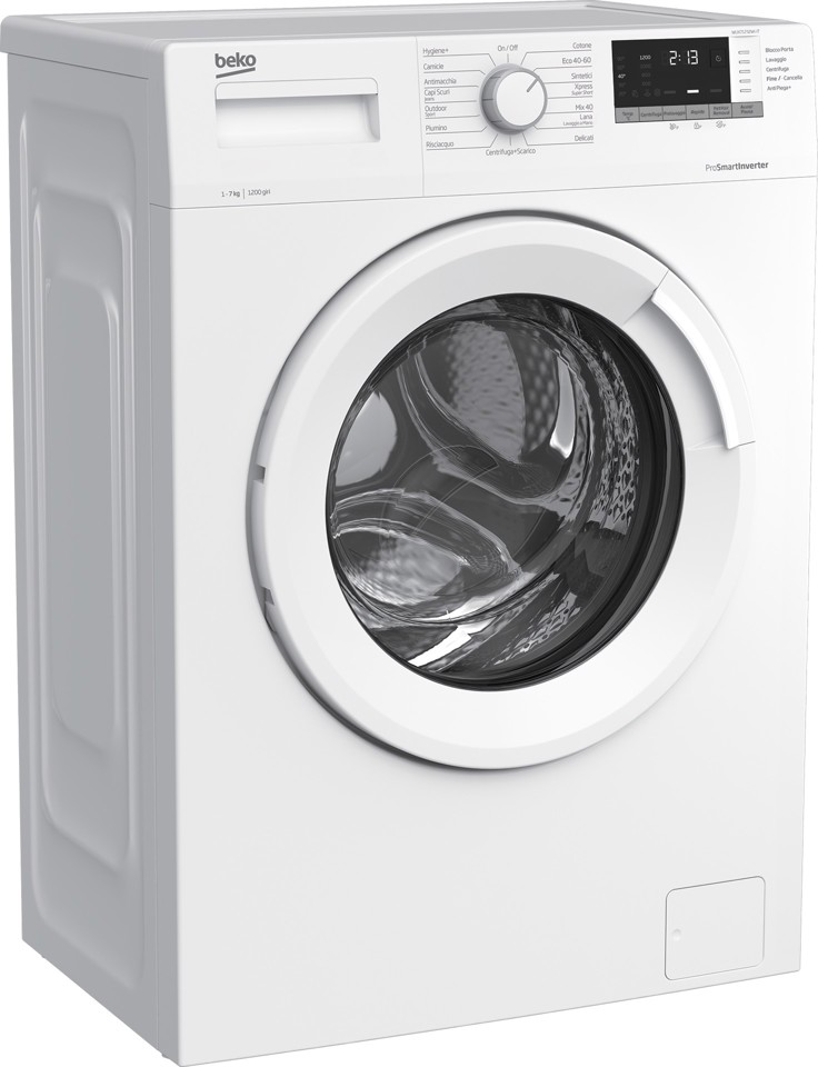 Beko WUX71232WI-IT lavatrice Caricamento frontale 7 kg 1200 Giri/min D Bianco