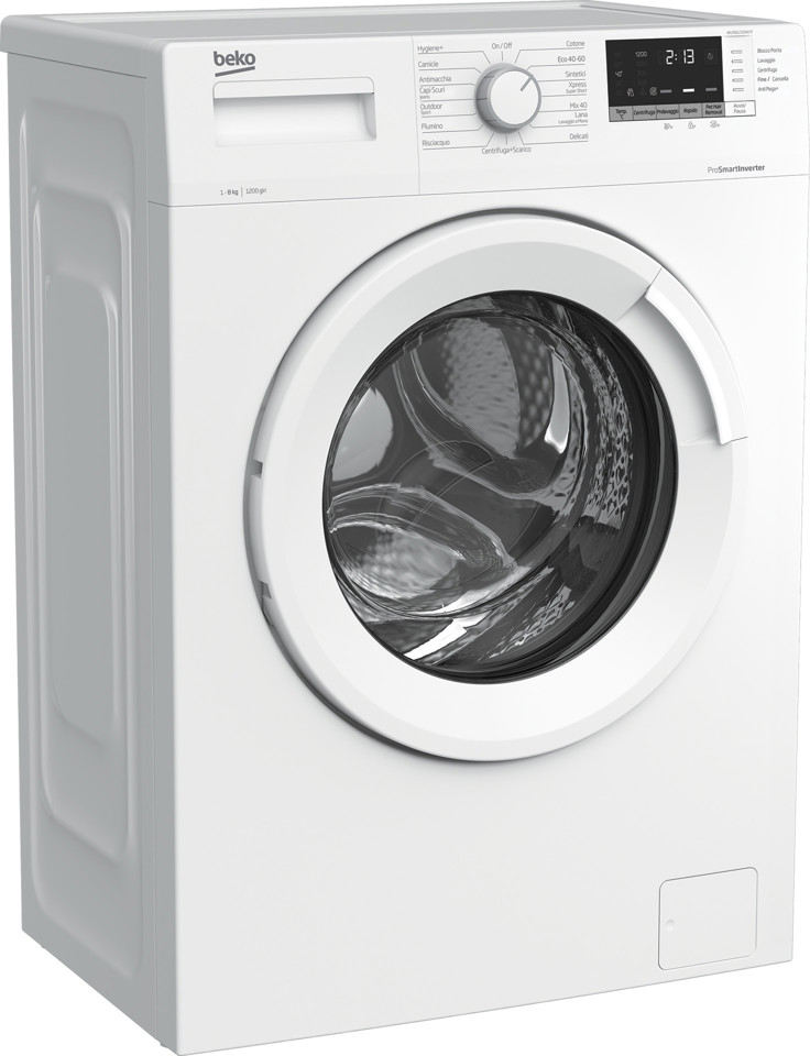 Beko WUX81232WI/IT lavatrice Libera installazione Caricamento frontale 8 kg 1200 Giri/min C Bianco