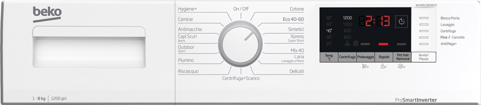 Beko WUX81282WI/IT lavatrice Caricamento frontale 8 kg 1200 Giri/min A Bianco