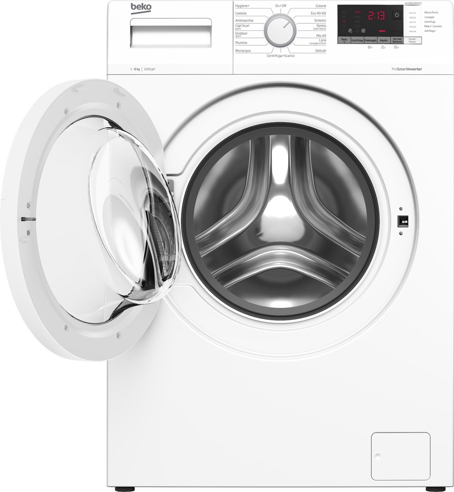 Beko WUXR81282WI/IT lavatrice Caricamento frontale 8 kg 1200 Giri/min Bianco