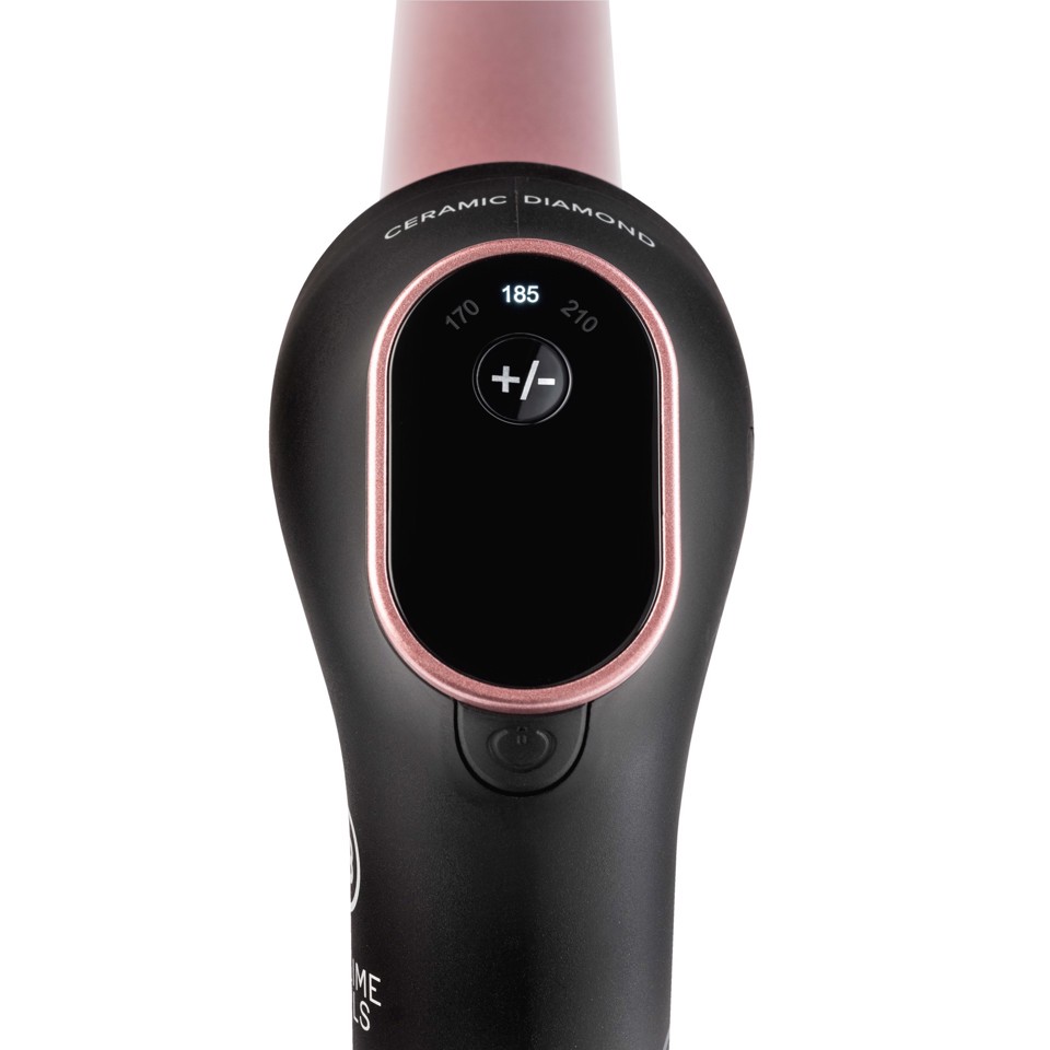 Bellissima 11855 messa in piega Ferro per ricci Caldo Nero, Rosa 64 W 1,8 m