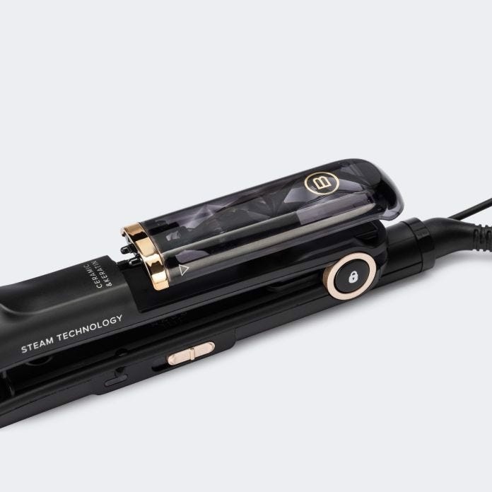 Bellissima 11915 messa in piega Piastra per capelli Vapore Nero 1,8 m