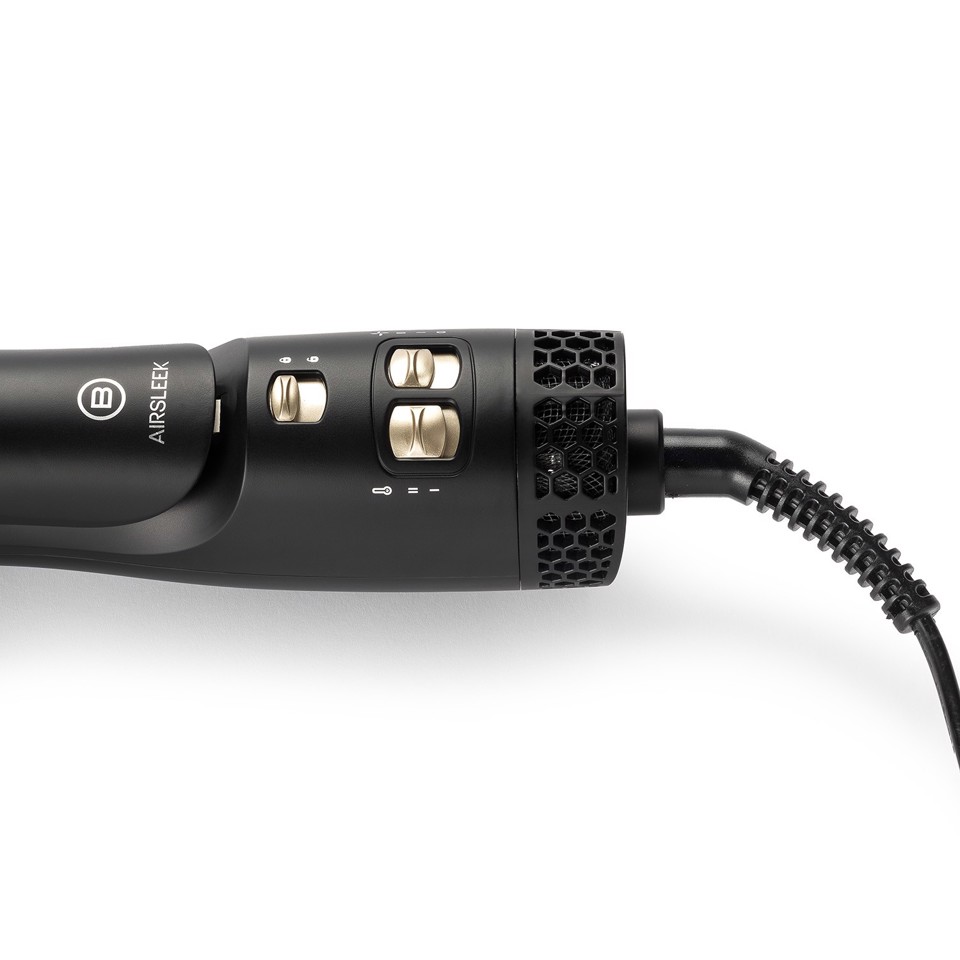 Bellissima Airsleek Spazzola lisciante Caldo Nero, Oro 640 W 2 m
