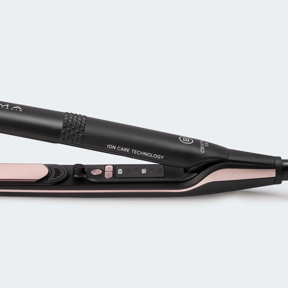 Bellissima Creativity Ion Piastra per capelli Caldo Nero, Rosa 1,8 m
