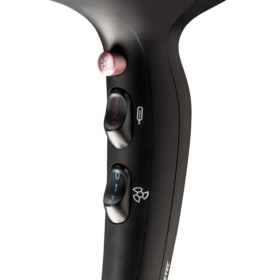 Bellissima P7 3200, Asciugacapelli professionale, motore AC, 2100 W, tecnologia a ioni, 2 velocità, 3 temperature