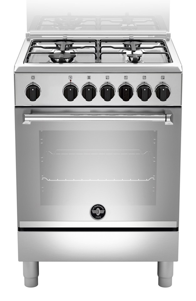 Bertazzoni La Germania Americana AMN664EXVC cucina Elettrico Gas Acciaio inox
