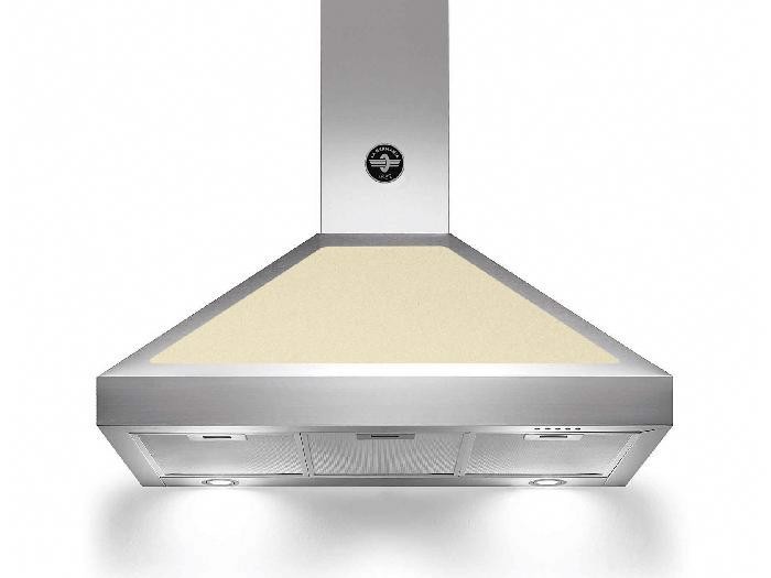 Bertazzoni La Germania K90AMHCRA/19 cappa aspirante Cappa aspirante a parete Crema, Acciaio inox 800 m³/h