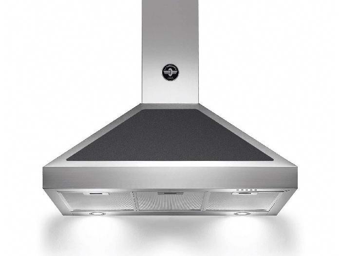 Bertazzoni La Germania K90AMHNEA/19 cappa aspirante Cappa aspirante a parete Nero, Acciaio inox 800 m³/h