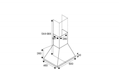 Bertazzoni La Germania KPL60PLAG1XA cappa aspirante Cappa aspirante a parete Acciaio inossidabile 600 m³/h A