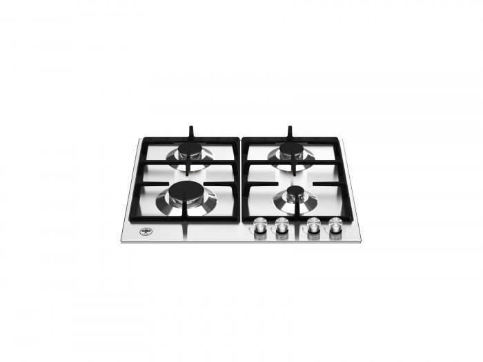 Bertazzoni La Germania P604LAGX piano cottura Acciaio inossidabile Da incasso 60 cm Gas 4 Fornello(i)