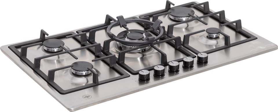 Bertazzoni La Germania P905CLAGXV piano cottura Acciaio inox Da incasso 90 cm Gas 5 Fornello(i)