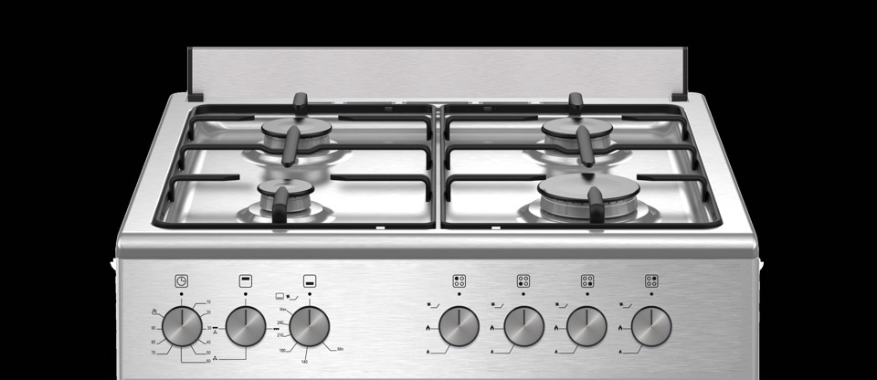Bertazzoni La Germania SE664GX24 cucina Elettrico/Gas Gas Acciaio inox