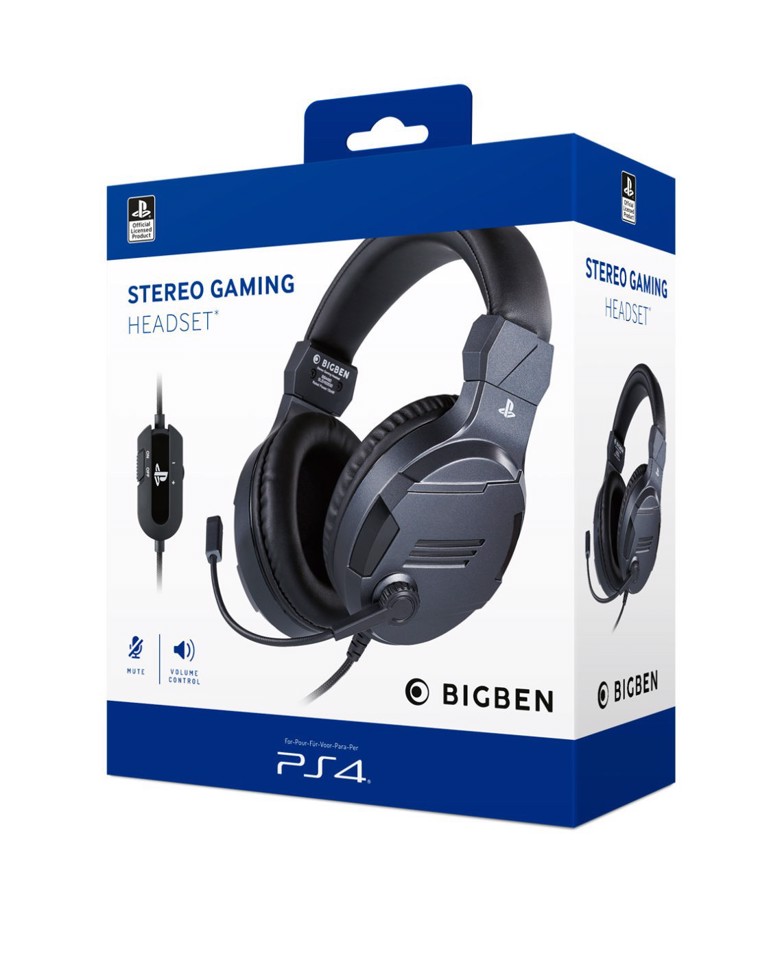 BIG BEN PS4OFHEADSETV3TITAN cuffia e auricolare Cablato A Padiglione Gaming Titanio