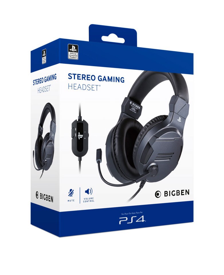 BIG BEN PS4OFHEADSETV3TITAN cuffia e auricolare Cablato A Padiglione Gaming Titanio