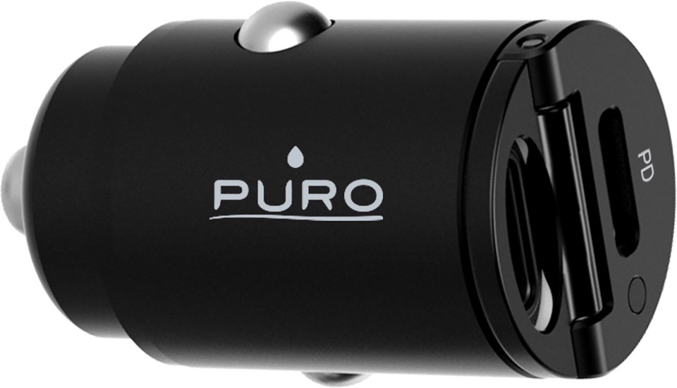 Puro PUROCAC30WUSBCCBK Caricabatterie per dispositivi mobili Nero Auto