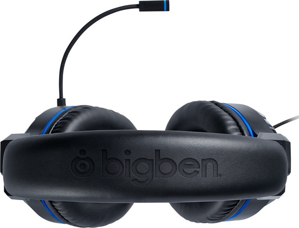 Bigben Interactive PS4OFHEADSETV3 cuffia e auricolare Cablato A Padiglione Gaming Nero, Blu
