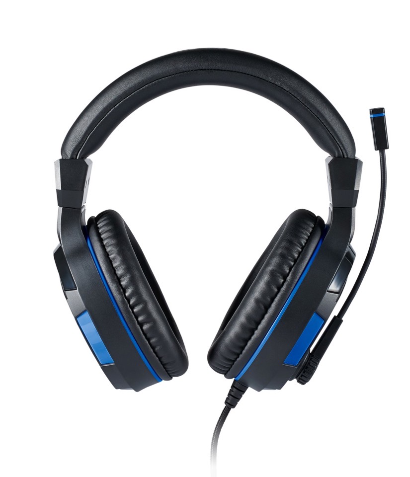 Bigben Interactive PS4OFHEADSETV3 cuffia e auricolare Cablato A Padiglione Giocare Nero, Blu