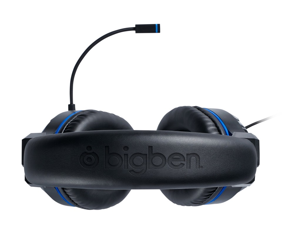 Bigben Interactive PS4OFHEADSETV3 cuffia e auricolare Cablato A Padiglione Giocare Nero, Blu