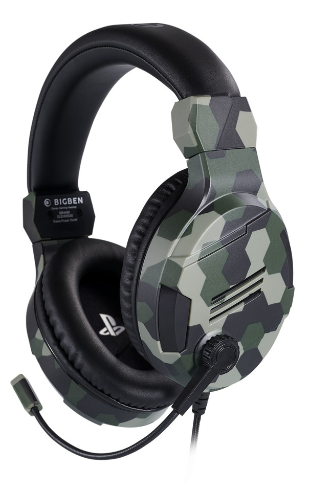 Bigben Interactive PS4OFHEADSETV3G cuffia e auricolare Padiglione auricolare Connettore 3.5 mm Mimetico