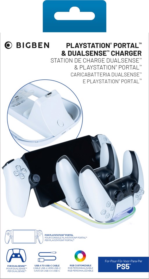 Bigben Interactive PS5TRIPLECHARGER accessorio di controller da gaming Base di ricarica