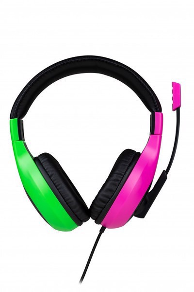Bigben Interactive Wired Stereo Gaming Headset V1 Auricolare Cablato A Padiglione Nero, Verde, Rosa