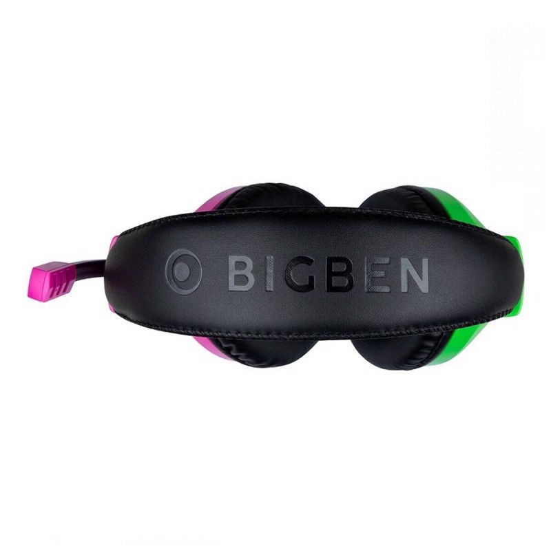 Bigben Interactive Wired Stereo Gaming Headset V1 Auricolare Cablato A Padiglione Nero, Verde, Rosa