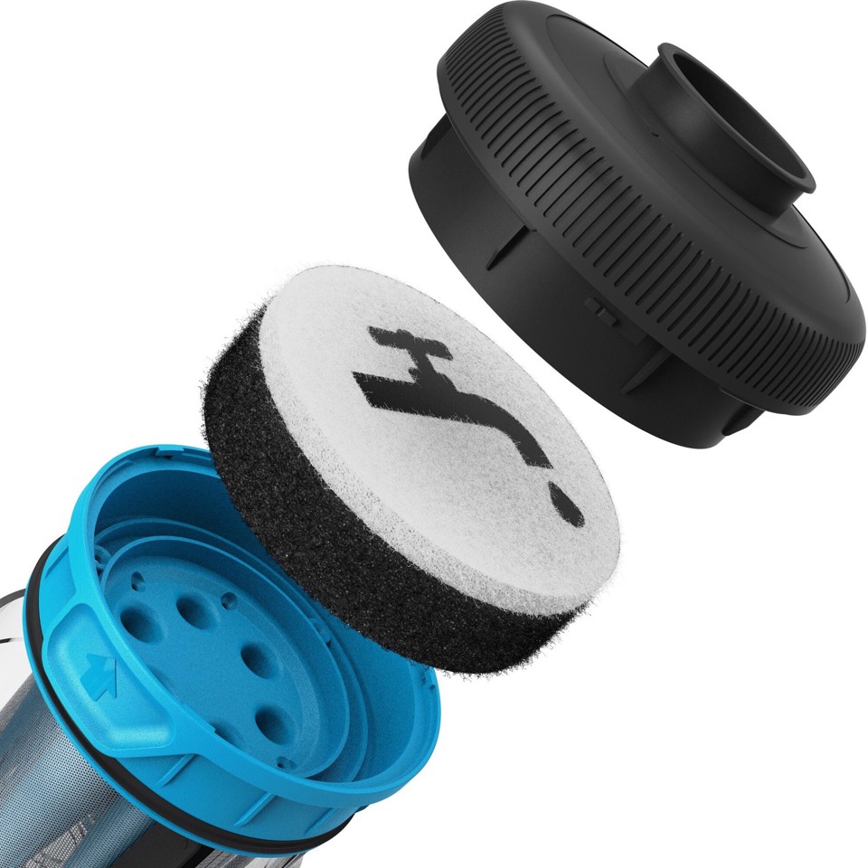 Black & Decker BHFEB520D1 aspirapolvere senza filo Nero, Trasparente, Bianco Senza sacchetto