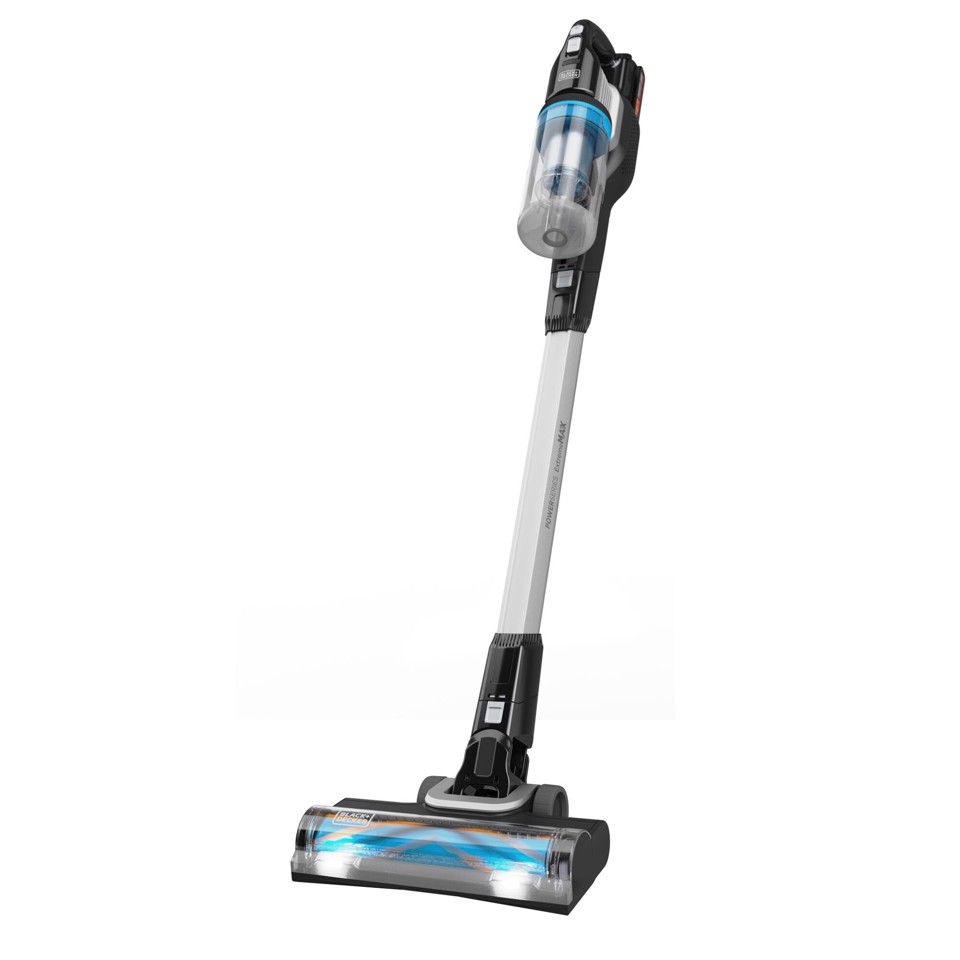 Black & Decker BHFEB520D1 aspirapolvere senza filo Nero, Trasparente, Bianco Senza sacchetto