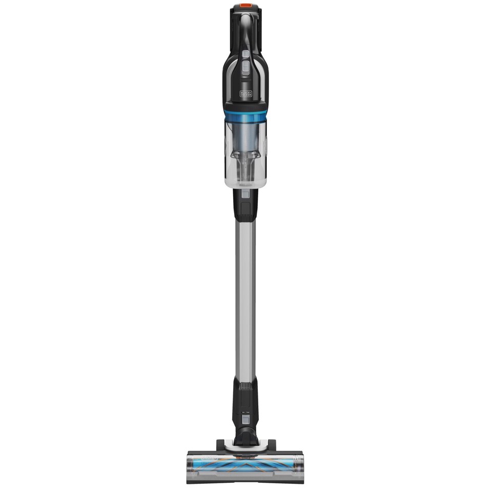 Black & Decker BHFEB520D1 aspirapolvere senza filo Nero, Trasparente, Bianco Senza sacchetto