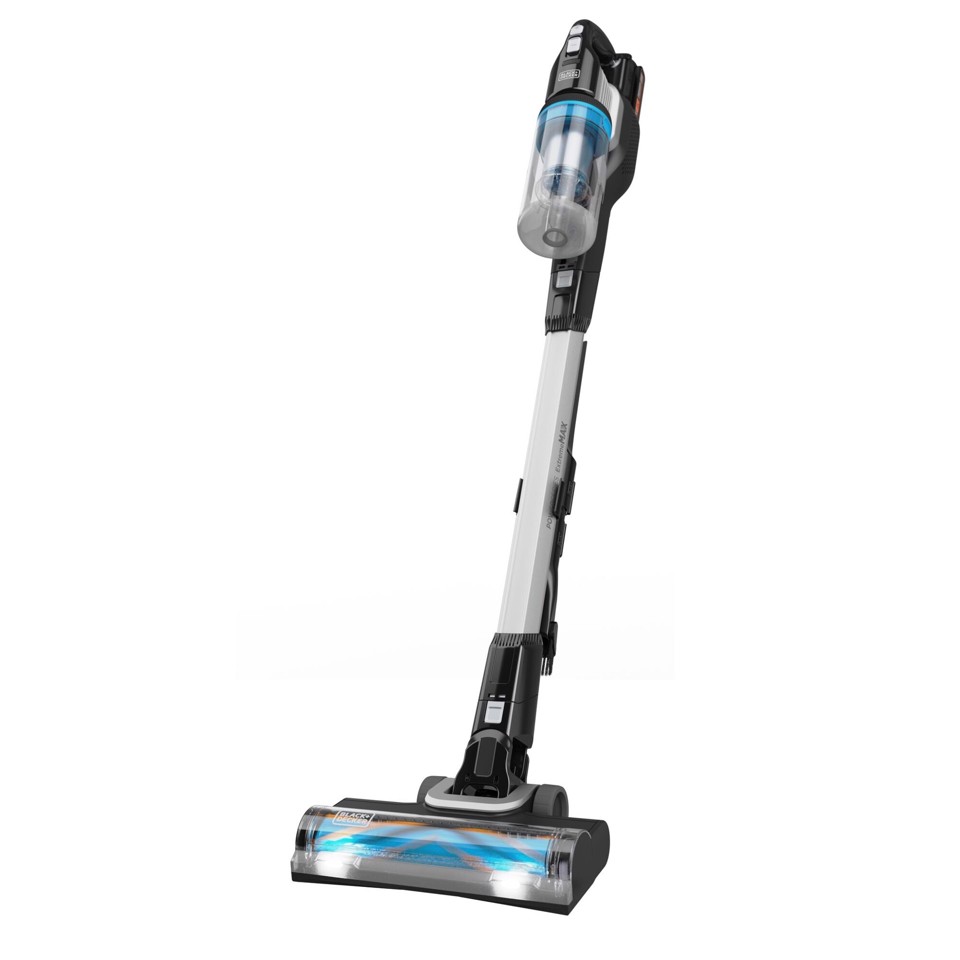 Black & Decker BHFEB520D1 aspirapolvere senza filo Nero, Trasparente, Bianco Senza sacchetto