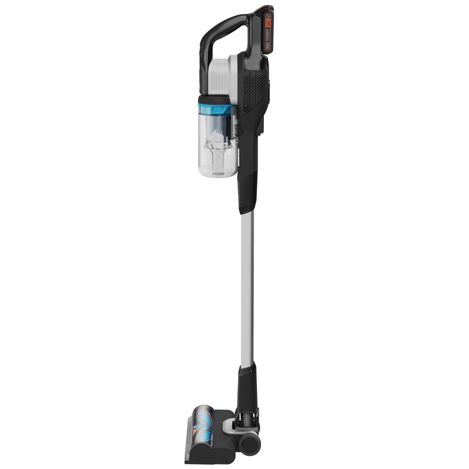 Black & Decker BHFEB520D1 aspirapolvere senza filo Nero, Trasparente, Bianco Senza sacchetto