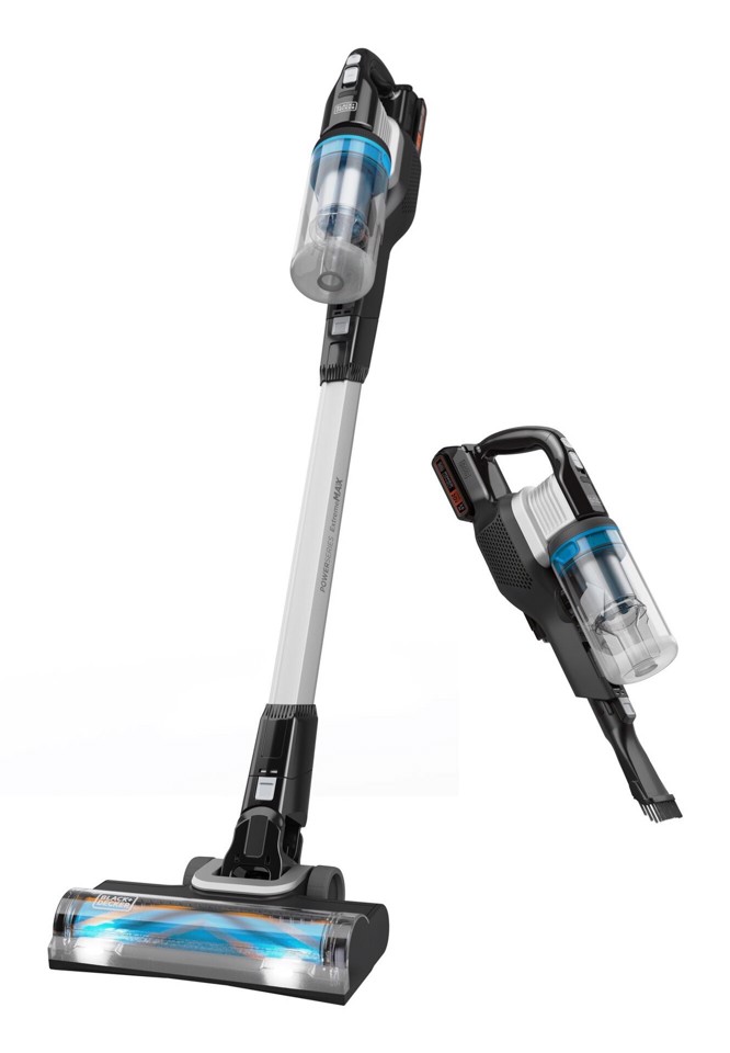 Black & Decker BHFEB520D1 scopa elettrica Aspirapolvere a bastone 2 in 1 Batteria Secco Senza sacchetto Nero, Trasparente, Bianco 2 Ah