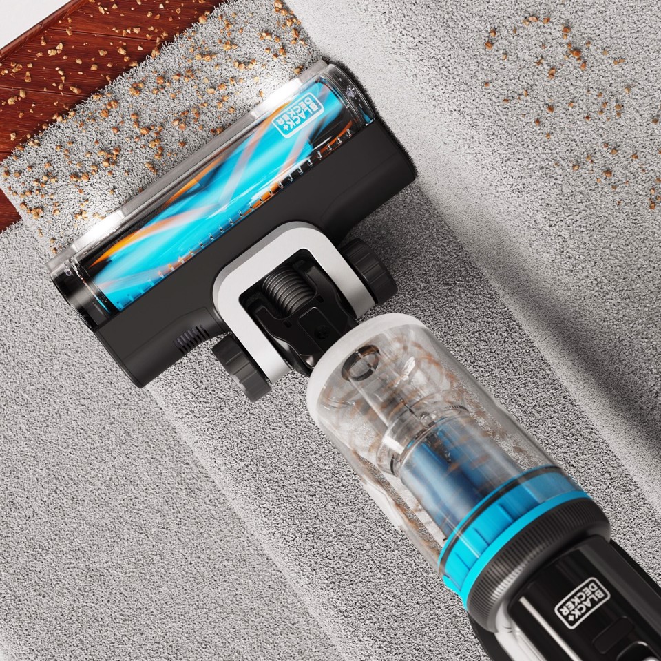 Black & Decker BHFEB520D1 scopa elettrica Aspirapolvere a bastone 2 in 1 Batteria Secco Senza sacchetto Nero, Trasparente, Bianco 2 Ah