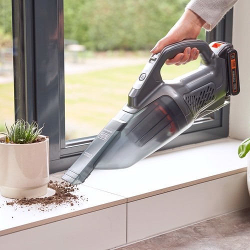 Black & Decker Dustbuster aspirapolvere senza filo Nero, Grigio, Arancione Senza sacchetto