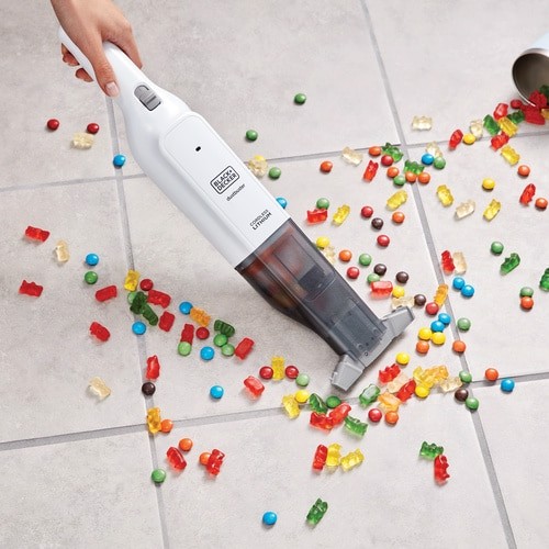 Black & Decker HLVC315B11 aspirapolvere senza filo Bianco Senza sacchetto