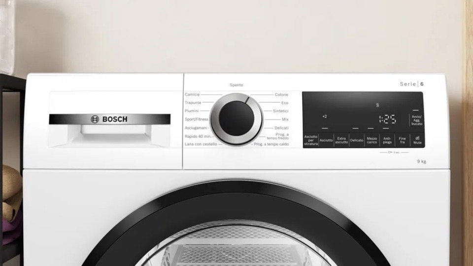 Bosch Avantixx 6 WQG24201IT Serie 6 Asciugatrice a pompa di calore 9 kg Bianco