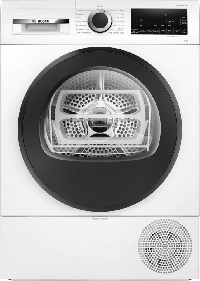 Bosch Avantixx 6 WQG24201IT Serie 6 Asciugatrice a pompa di calore 9 kg Bianco