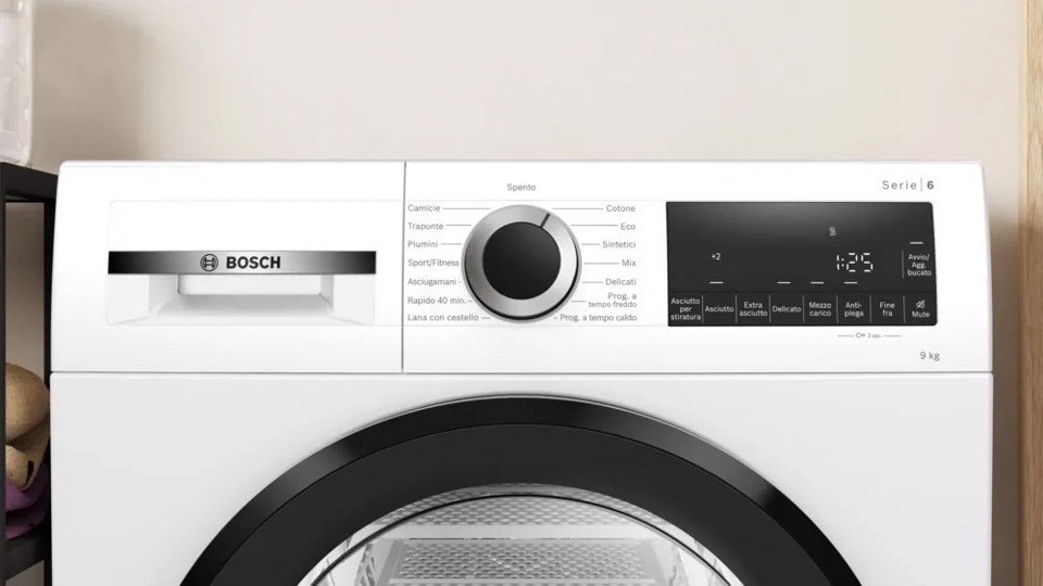 Bosch Avantixx 6 WQG24201IT Serie 6 Asciugatrice a pompa di calore 9 kg Bianco