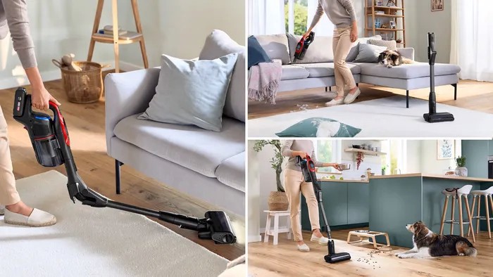 Bosch BCS1041PET Scopa elettrica, Unlimited 10 ProAnimal, Rosso