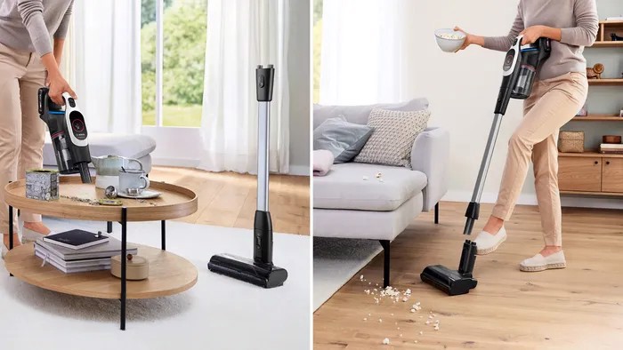 Bosch BCS931WBA Aspirapolvere ricaricabile, Unlimited 9, Bianco