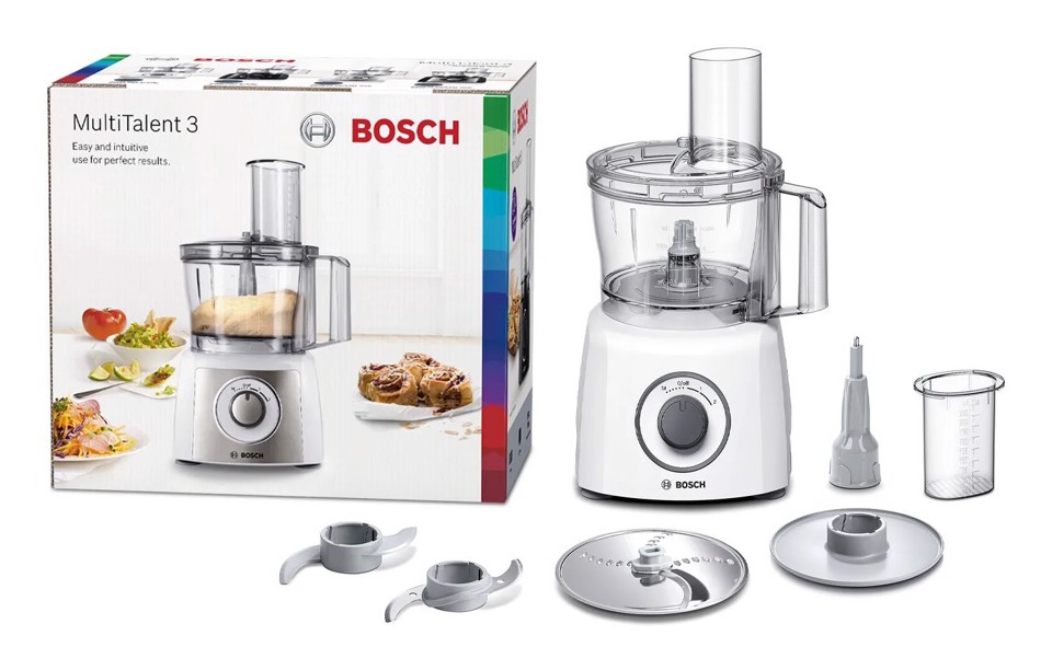 Bosch MCM3100W Food processor MultiTalent 3 800 W Bianco