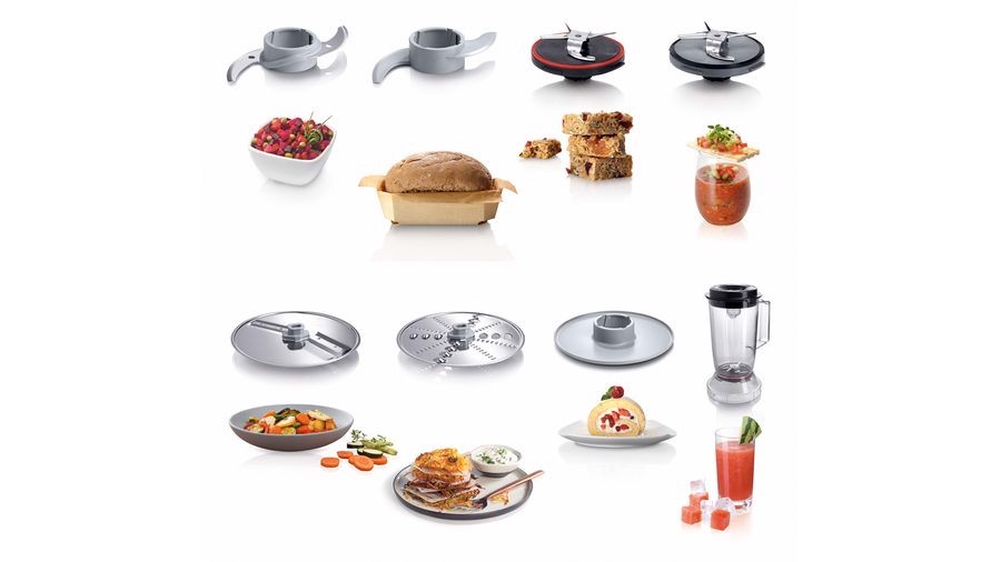 Bosch MCM3501M robot da cucina 800 W 2,3 L Nero, Acciaio inossidabile