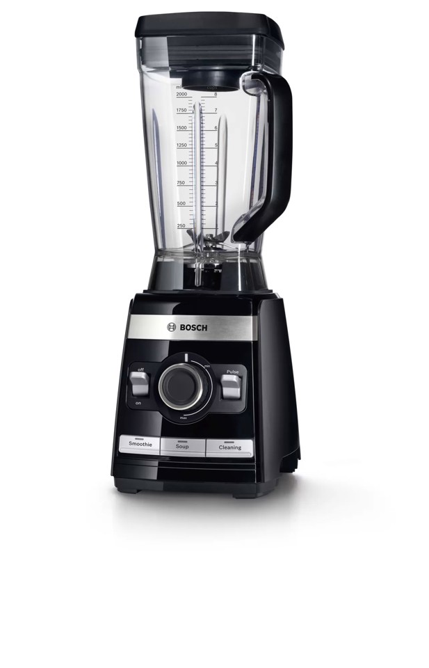 Bosch MMBH4P3B frullatore 2 L Frullatore da tavolo 1600 W Nero, Argento, Trasparente