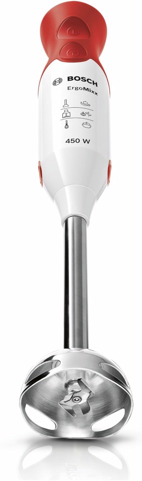 Bosch MSM64110 Frullatore a immersione ErgoMixx 450 W Bianco, Rosso
