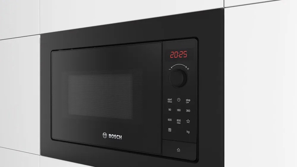 Bosch Serie 2 BFL623MB4 forno a microonde Nero Solo microonde Da incasso 20 L 800 W