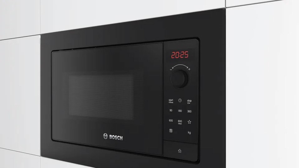 Bosch Serie 2 BFL623MB4 Microonde da incasso 38cm Nero